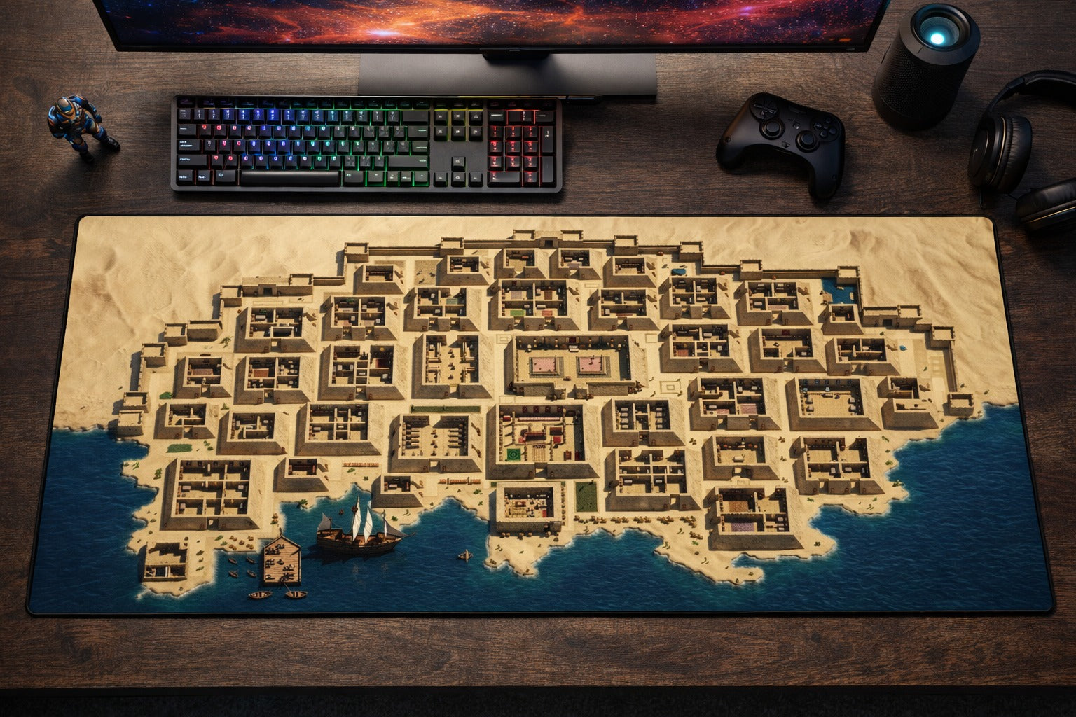 Mousepad Tibinha Store - Ank Desert City (Sob Encomenda)